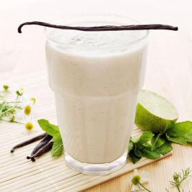 Batido rico em proteínas sabor baunilha