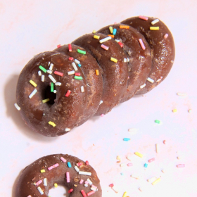 Biscoitos de proteína de chocolate Donuts 5 unidades