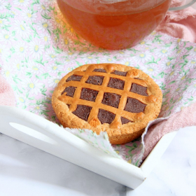 Tartelete de crostata de chocolate italiano